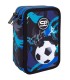 Piórnik potrójny z wyposażeniem Jumper 3 COOLPACK, FOOTBALL NAVY