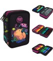 Piórnik potrójny z wyposażeniem Jumper 3 COOLPACK, CAPYBARA MUSIC