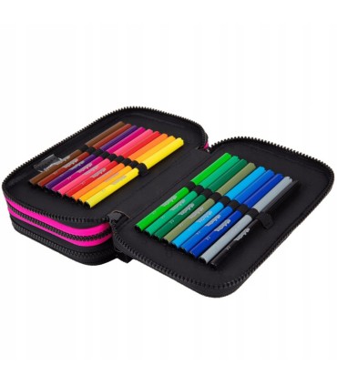 Piórnik potrójny z wyposażeniem Jumper 3 COOLPACK, CAPYBARA MUSIC