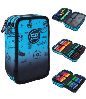 Piórnik potrójny z wyposażeniem Jumper 3 COOLPACK, GAME OVER GRADIENT BLUE