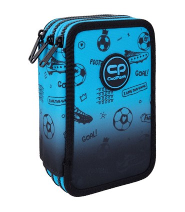 Piórnik potrójny z wyposażeniem Jumper 3 COOLPACK, GAME OVER GRADIENT BLUE