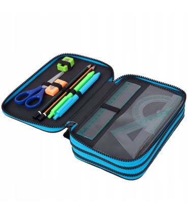 Piórnik potrójny z wyposażeniem Jumper 3 COOLPACK, GAME OVER GRADIENT BLUE