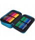 Piórnik potrójny z wyposażeniem Jumper 3 COOLPACK, GAME OVER GRADIENT BLUE